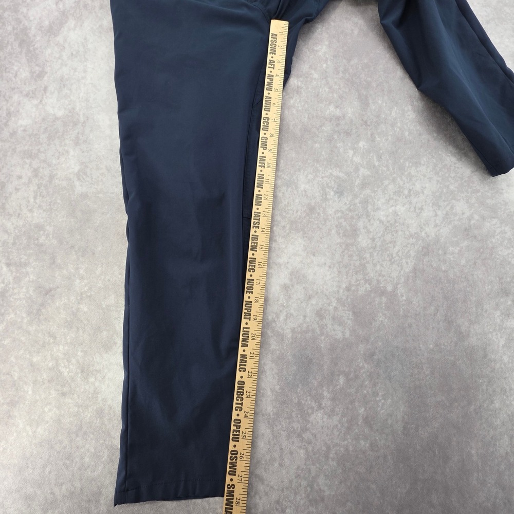 Lululemon ABC Pant Slim Navy Blue Mens 33x27 Technical Five Pocket Trousers - Picture 5 of 7
